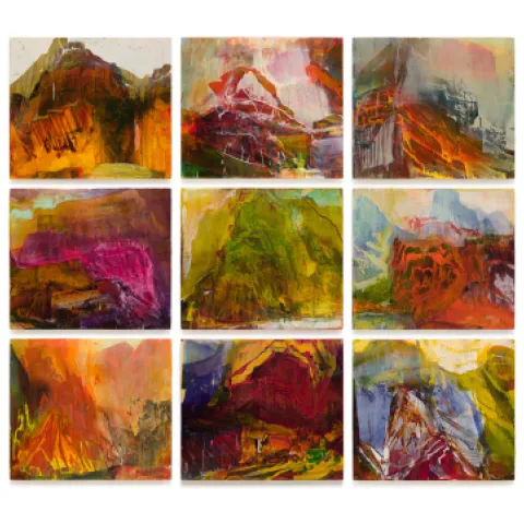 James Lavadour The New Ghosts of Ceded Boundaries oil on wood 90” x 102” x 2”
