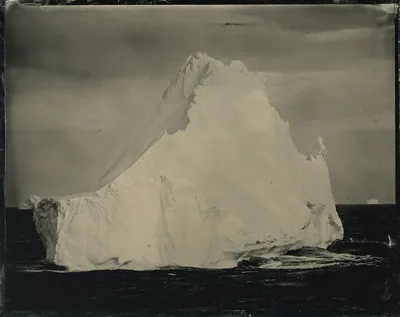 Susan Seubert, Iceberg #2, Antarctica, December 2015, wet plate collodion ambrotype, 4" x 5"