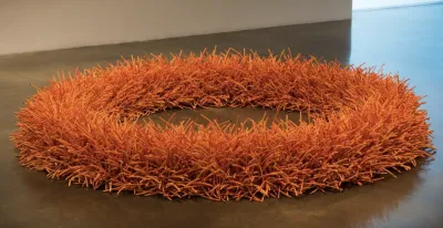 This piece, “Orange Circle,” is by Bean Finneran. It is part of the Academy Art Museum’s upcoming “More Clay: The Power of Repetition” exhibition of ceramic sculpture guest curated by Rebecca Cross. The exhibit opens Sept. 4 and will be on view through February. ART BY BEAN FINNERAN This piece, “Orange Circle,” is by Bean Finneran. It is part of the Academy Art Museum’s upcoming “More Clay: The Power of Repetition” exhibition of ceramic sculpture guest curated by Rebecca Cross. The exhibit opens Sept. 4 and will be on view through February. ART BY BEAN FINNERAN