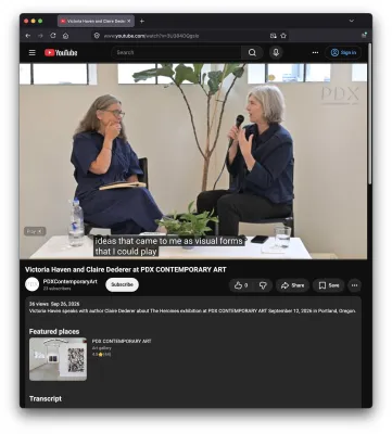 Screenshot of YouTube video recording