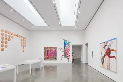 Installation image from Indian Theater: Native Performance, Art, and Self-Determination since 1969, June 24 – November 26, 2023. Hessel Museum of Art, Center for Curatorial Studies, Bard College, Annandale-on-Hudson, NY. Photo: Olympia Shannon, 2023. Installation image from Indian Theater: Native Performance, Art, and Self-Determination since 1969, June 24 – November 26, 2023. Hessel Museum of Art, Center for Curatorial Studies, Bard College, Annandale-on-Hudson, NY. Photo: Olympia Shannon, 2023.